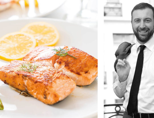 Plat de saumon aux asperges recommandé par le nutritioniste Pascal Nourtier